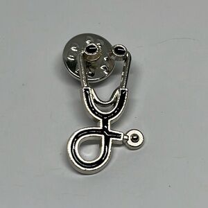 2/$14 Stethoscope Nurse Doctor CNA Gift brooch lapel pin backpack‎ pin hat pin